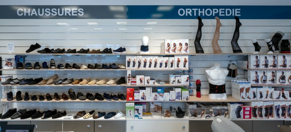 chaussures, chaussons et orthopedie